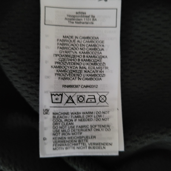 Adidas Climawarm Performance Hoodie Men's Small Gunmetal Gray Black Logo Fleece - Picture 5 of 7